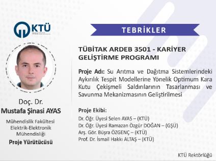 Akademisyenimize TÜBİTAK 3501 Proje Desteği