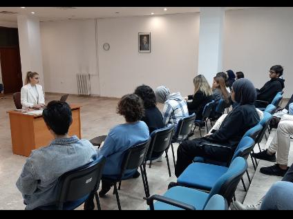 Elif Berfu AYDIN from TRABİTAŞ of Trabzon Metropolitan Municipality Addressed our Students