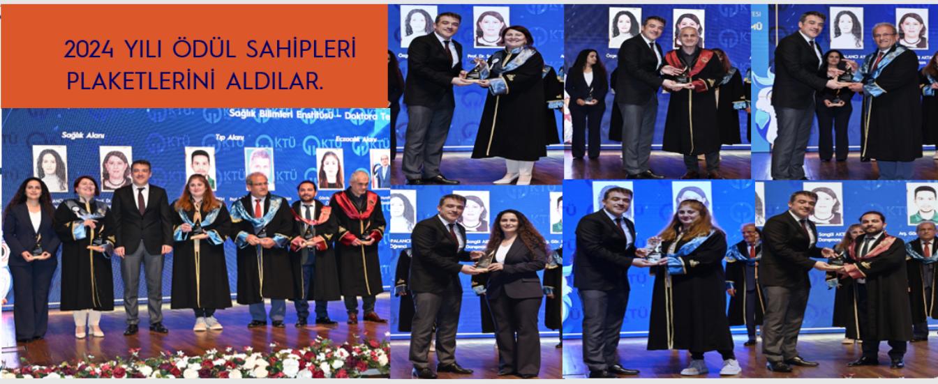 2024 Yılı Ödül Sahipleri Plaketlerini Aldılar