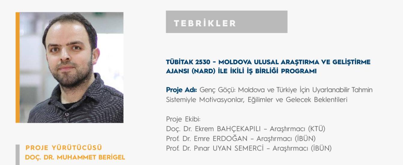 Tübitak 2530 NARD İle İkili İşbirliği Programı