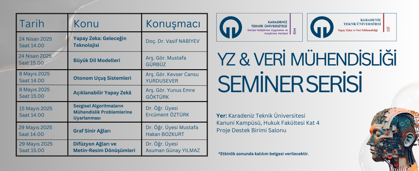 YZ& Veri Mühendisliği Seminer Serisi