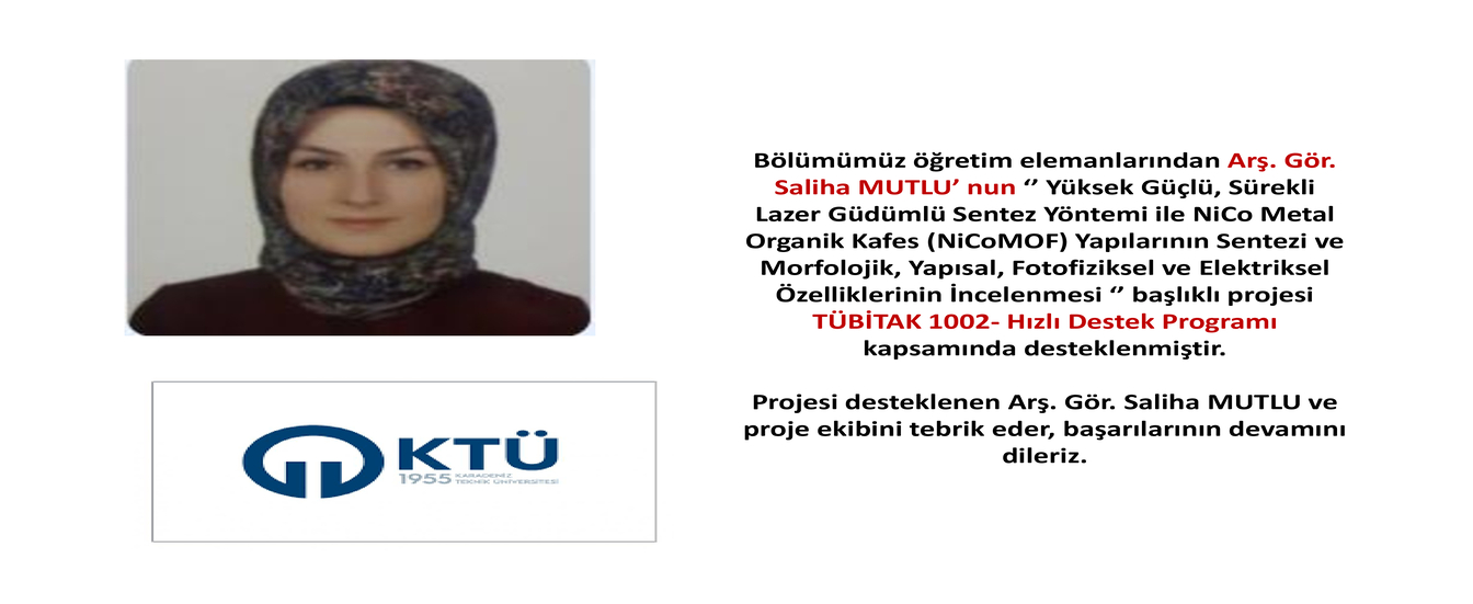 SALİHA TÜBİTAK 1002 PROJESİ