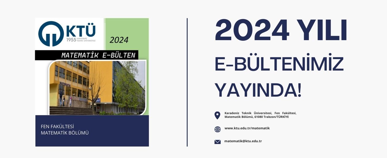 2024 Matematik Bölümü E-Bülten