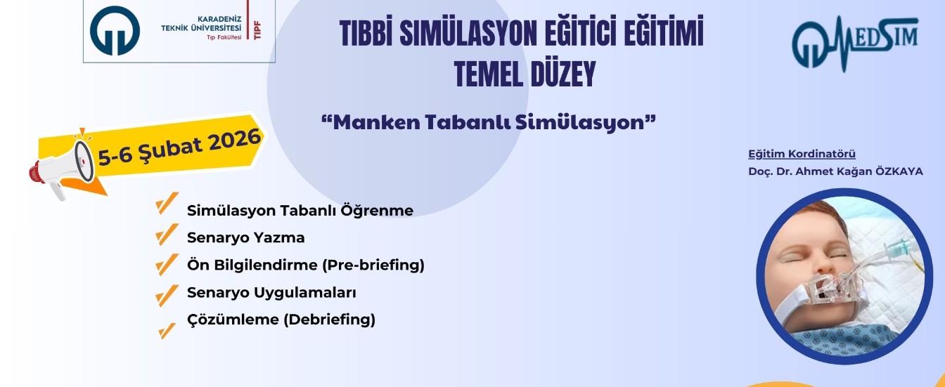 Tıbbi Simülasyon Eğitici Eğitimi- Temel Düzey (Manken Tabanlı Simülasyon)