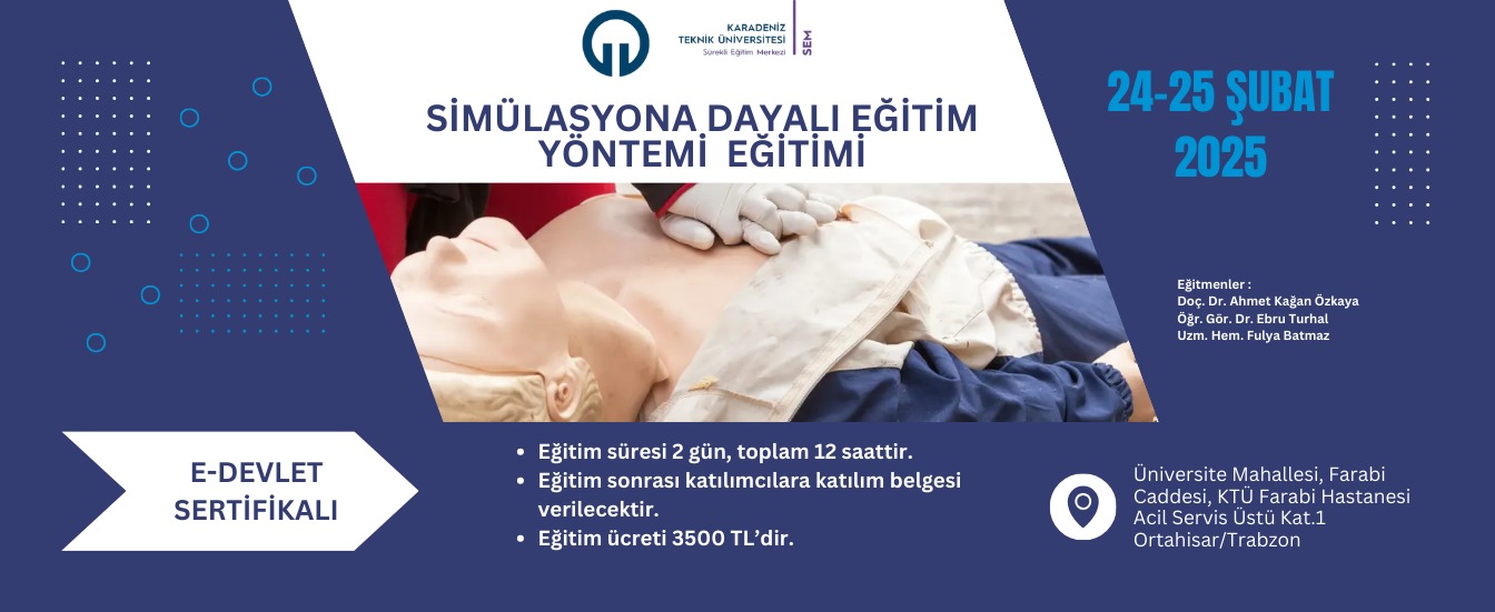 Simülasyona Dayalı Eğitim Yöntemi Eğitimi