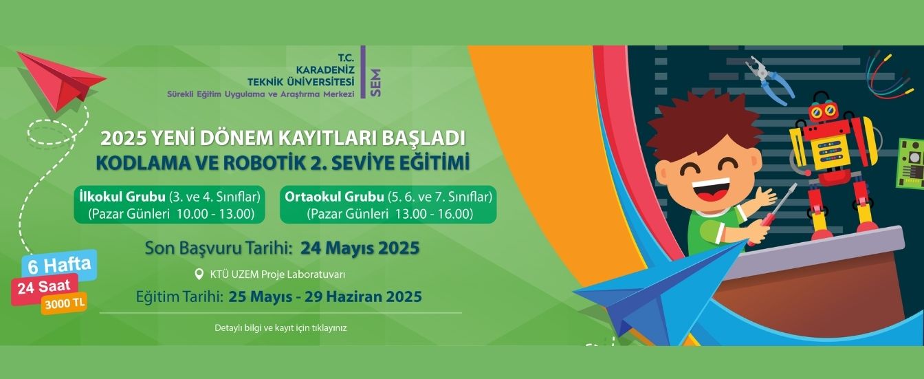 Kodlama ve Robotik Eğitimi Mayıs-Haziran 2025