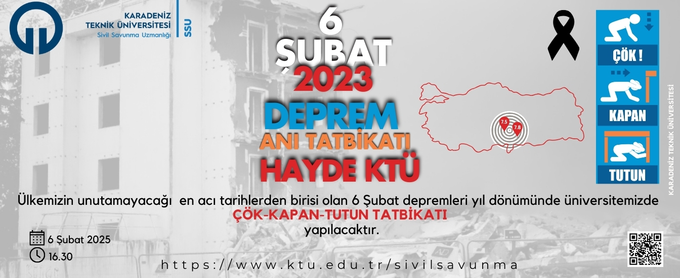 Çök-Kapan-Tutun Deprem Anı Tatbikatı