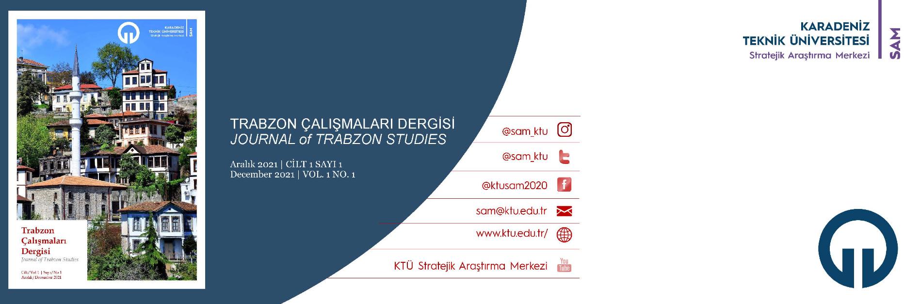 The first issue of the Journal of Trabzon Studies is online now!