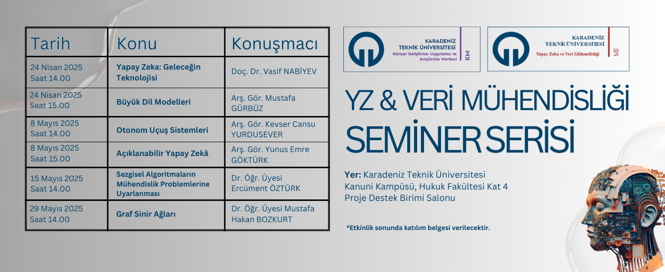 Yapay Zekâ ve Veri Mühendisliği Seminer Programı 