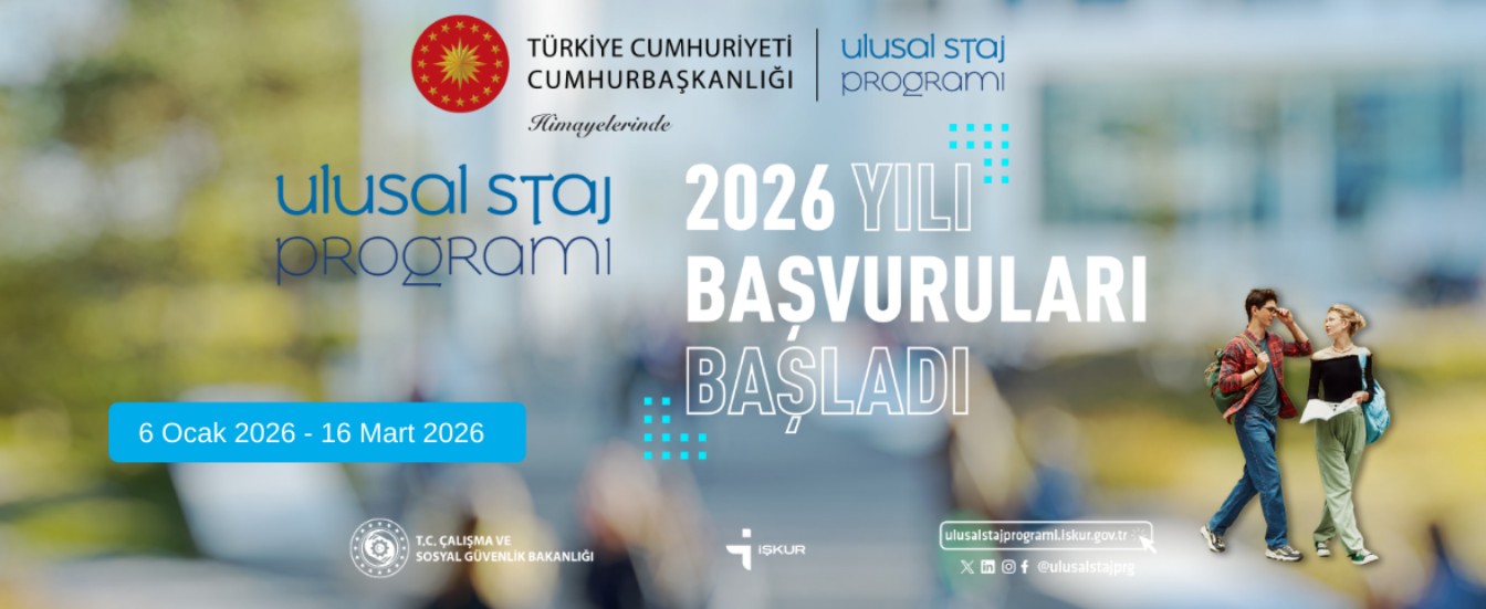 ULUSAL STAJ PROGRAMI 2026 YILI BAŞVURULARI BAŞLADI
